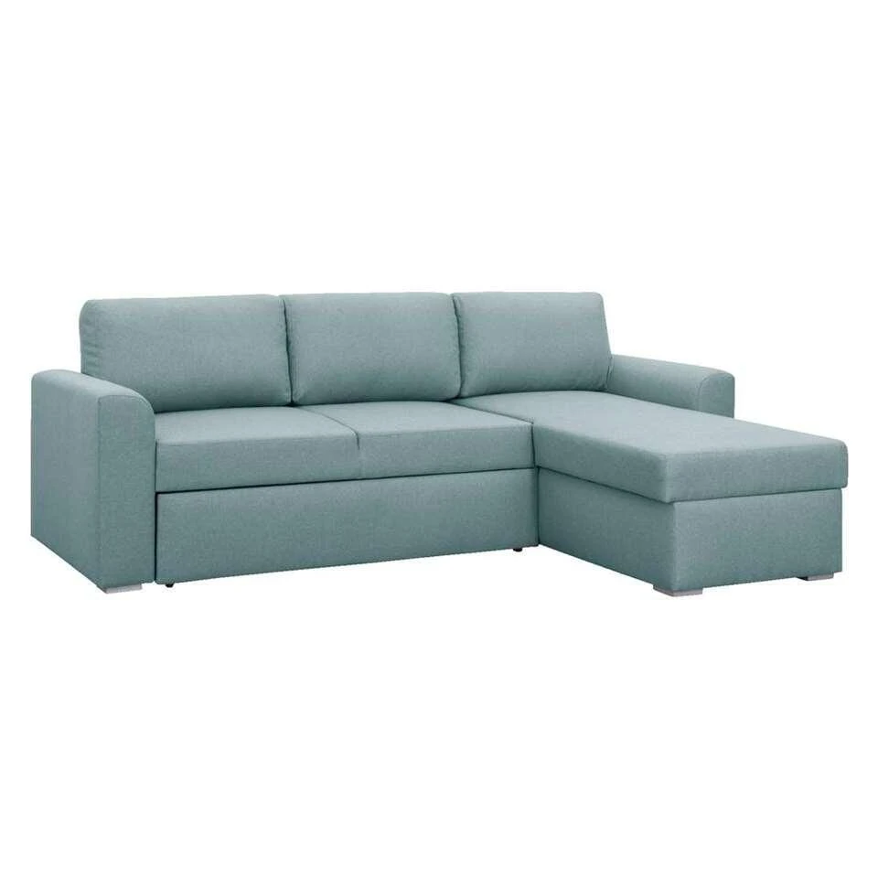 Slaapbank Bern Met Opbergruimte - Grijs/groen - 85x226x165 Cm 6 Slaapbank Bern Met Opbergruimte - Grijs/groen - 85x226x165 Cm - Afbeelding 4