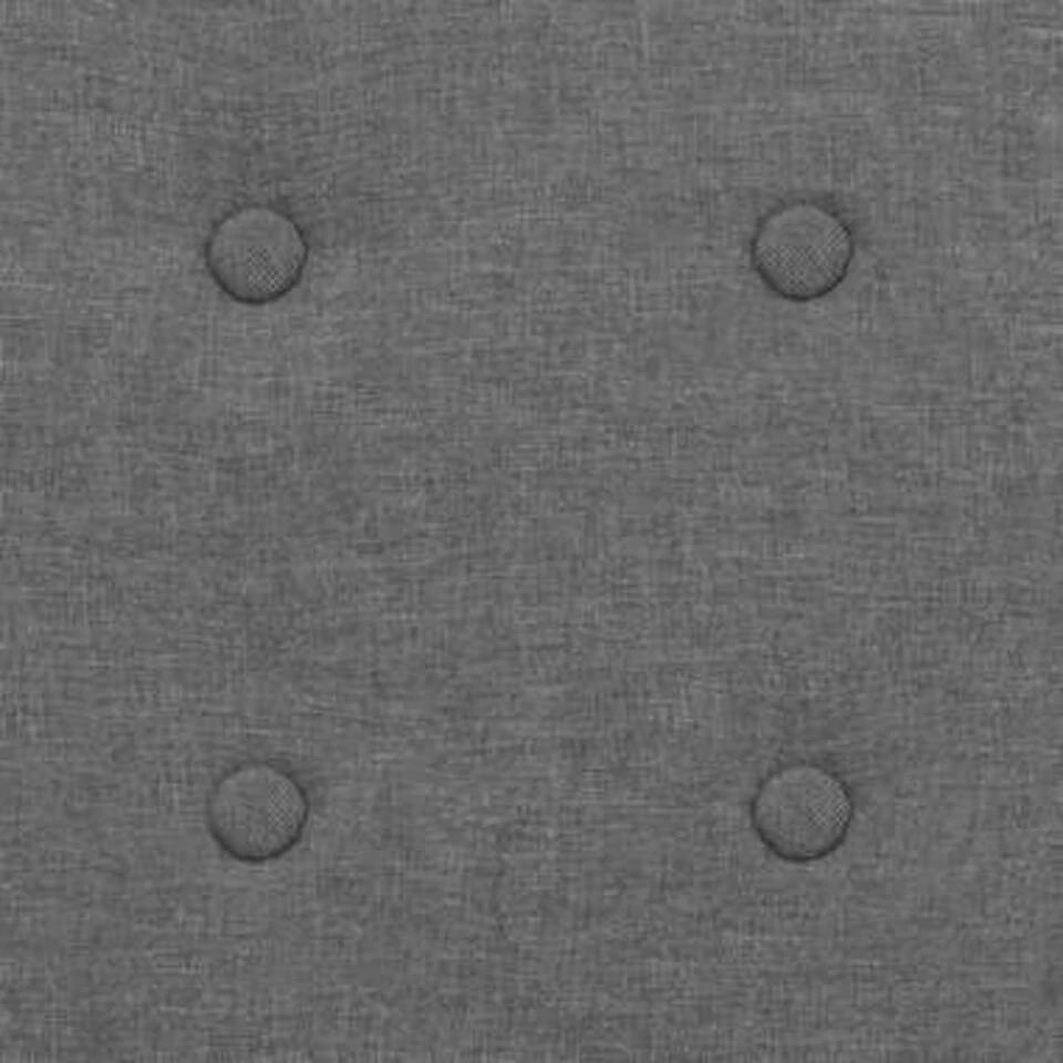 VidaXL Fauteuil Staal En Stof Lichtgrijs 4 VidaXL Fauteuil Staal En Stof Lichtgrijs - Afbeelding 2