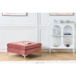 Beliani Ottomaan EVJA - Roze Fluweel -Meubelwinkel 167c858eac9b4eceb0b2bca097b9794a