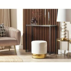 Beliani Poef SOPHIA - Wit Fluweel 7 Beliani Poef SOPHIA - Wit Fluweel -Meubelwinkel 172a408392d04597a865c1bb5cbbae8a