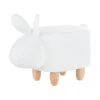 Beliani Dierenhocker BUNNY - Wit Polyester, Katoen 1 Beliani Dierenhocker BUNNY - Wit Polyester, Katoen -Meubelwinkel 1768573371