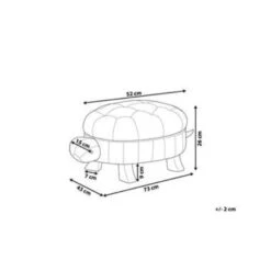 Beliani Dierenhocker TURTLE - Groen Kunstleer -Meubelwinkel 184fa00176924012bd3392214f2ae1c6