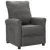 VidaXL Televisiefauteuil Stof Donkergrijs Fauteuil Tv-Stoel Leunstoel Zetel -Meubelwinkel 1864499835