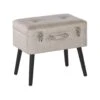 Beliani Hocker MALLARD - Beige Kunstleer 1 Beliani Hocker MALLARD - Beige Kunstleer -Meubelwinkel 1910355138