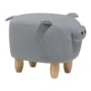 Beliani Dierenhocker PIGGY - Grijs Polyester 1 Beliani Dierenhocker PIGGY - Grijs Polyester -Meubelwinkel 1971451257