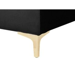 Beliani Ottomaan ABERDEEN - Zwart Fluweel -Meubelwinkel 1bb33ae755a3456fa9d2f1dbcaf2f745