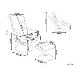 Beliani Massagestoel LEGEND - Grijs Kunstleer -Meubelwinkel 1cf39a5a39344aa292aab54ba75f1a90