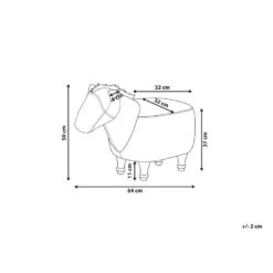 Beliani Dierenhocker HORSE - Bruin Kunstleer -Meubelwinkel 20c244e4fde741d4ba20c01969ca3f55