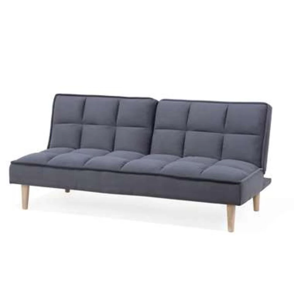 Beliani Driezitsbank - SILJAN Grijs Polyester 6 Beliani Driezitsbank - SILJAN Grijs Polyester - Afbeelding 4