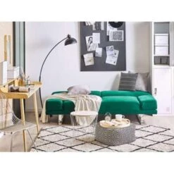 Beliani Slaapbank - YORK Groen Fluweel 9 Beliani Slaapbank - YORK Groen Fluweel -Meubelwinkel 2d730a924eb24437b6981235fe5e8c36