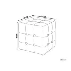 Beliani Poef WISCONSIN - Grijs Fluweel 8 Beliani Poef WISCONSIN - Grijs Fluweel -Meubelwinkel 2dff685aa5514703a782d0a6f654f7f1
