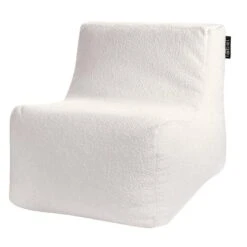 Loungestoel Bouclé - Off White - 80x60x65 Cm