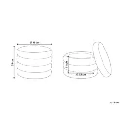 Beliani Poef BREWTON - Bruin Fluweel 8 Beliani Poef BREWTON - Bruin Fluweel -Meubelwinkel 3932921590dd4d46821992acb4447e58 1