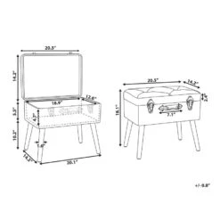 Beliani Hocker MALLARD - Beige Kunstleer -Meubelwinkel 3cac54fa497f4a2ea5dda0059b23d4e5