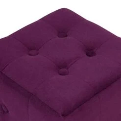 Beliani Poef WISCONSIN - Paars Fluweel -Meubelwinkel 40819e3069d34923bdad4d0ab5cb1dcb