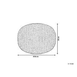 Beliani Poef CONRAD - Geel Katoen -Meubelwinkel 43f852fd539f4cfc978fcfff60308835