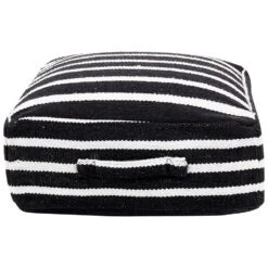 Beliani Poef SETTAT - Zwart Katoen -Meubelwinkel 47e5401b8b154f6498a6a7028ad013d9