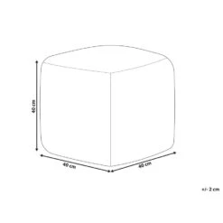 Beliani Poef WARANGAL - Wit Katoen -Meubelwinkel 480ff248f64a450789870ede7159aa7d 1