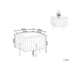 Beliani Hocker DAYTON - Groen Fluweel 8 Beliani Hocker DAYTON - Groen Fluweel -Meubelwinkel 4835aa0de0f7442eab32e5af63c12fe2