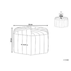 Beliani Poef MURIETTA - Roze Fluweel -Meubelwinkel 4dc57706e6b64a5e9f09b1a68d8e0ffc