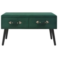 VidaXL Bank Met Lades 80 Cm Fluweel Groen -Meubelwinkel 4e3ef7adea2447d2bc73d138f0778a33