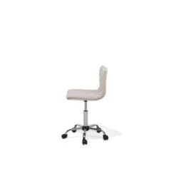 Beliani Bureaustoel ORLANDO - Beige Polyester -Meubelwinkel 504f35a708b64ee7b77cc693eb079b9e
