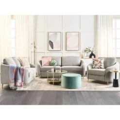 Beliani Fauteuil TROSA - Grijs Polyester 9 Beliani Fauteuil TROSA - Grijs Polyester -Meubelwinkel 58c879cc1e2e4bee8a3ae2c3f7c5b476