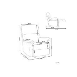 Beliani TV-fauteuil EVERTON - Bruin Polyester -Meubelwinkel 59244a09e9254a83b3219053fe651619