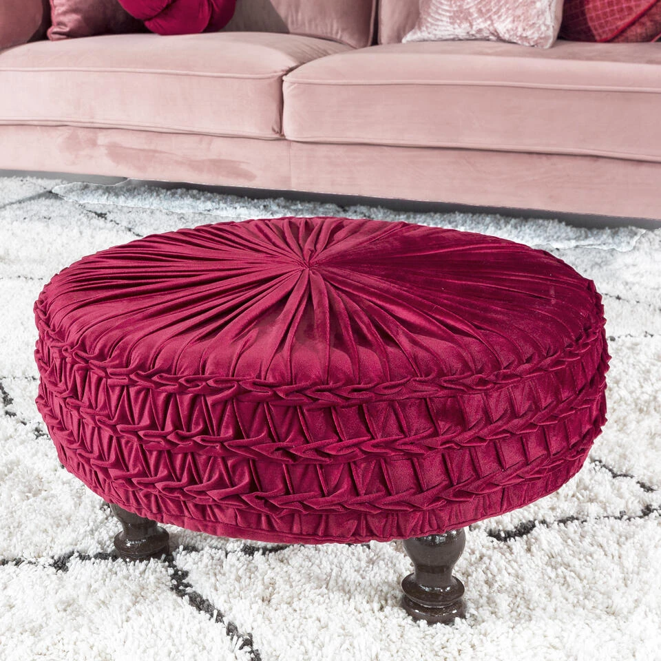 Hoyz Collection - Poef P231 Roze - 60x60X45 4 Hoyz Collection - Poef P231 Roze - 60x60X45 - Afbeelding 2