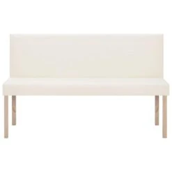 VidaXL Bankje 139,5 Cm Kunstleer Crème 8 VidaXL Bankje 139,5 Cm Kunstleer Crème -Meubelwinkel 65180bcdbed7406bae2c2c0e5cc1b972