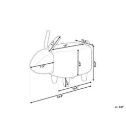 Beliani Dierenhocker BUNNY - Wit Polyester, Katoen 9 Beliani Dierenhocker BUNNY - Wit Polyester, Katoen -Meubelwinkel 6cb1653bc5444d778fbfb3cd588eeb48