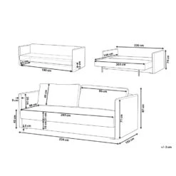 Beliani Driezitsbank - EKSJO Groen Fluweel -Meubelwinkel 70b1bc6eda7e4363b4cf06c86bf0c92a 1