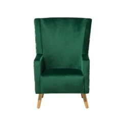 Beliani Oorfauteuil ONEIDA - Groen Fluweel -Meubelwinkel 740abbb2633a40859a93a1fb91b17b53