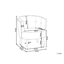 Beliani Fauteuil ODENZEN - Multicolor Polyester 8 Beliani Fauteuil ODENZEN - Multicolor Polyester -Meubelwinkel 7e43ad7786364f7f9c5898660d167e60