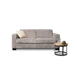 Bank Stuttgart 2-zits - Ribcord - Lichtgrijs -Meubelwinkel 81003133 4000