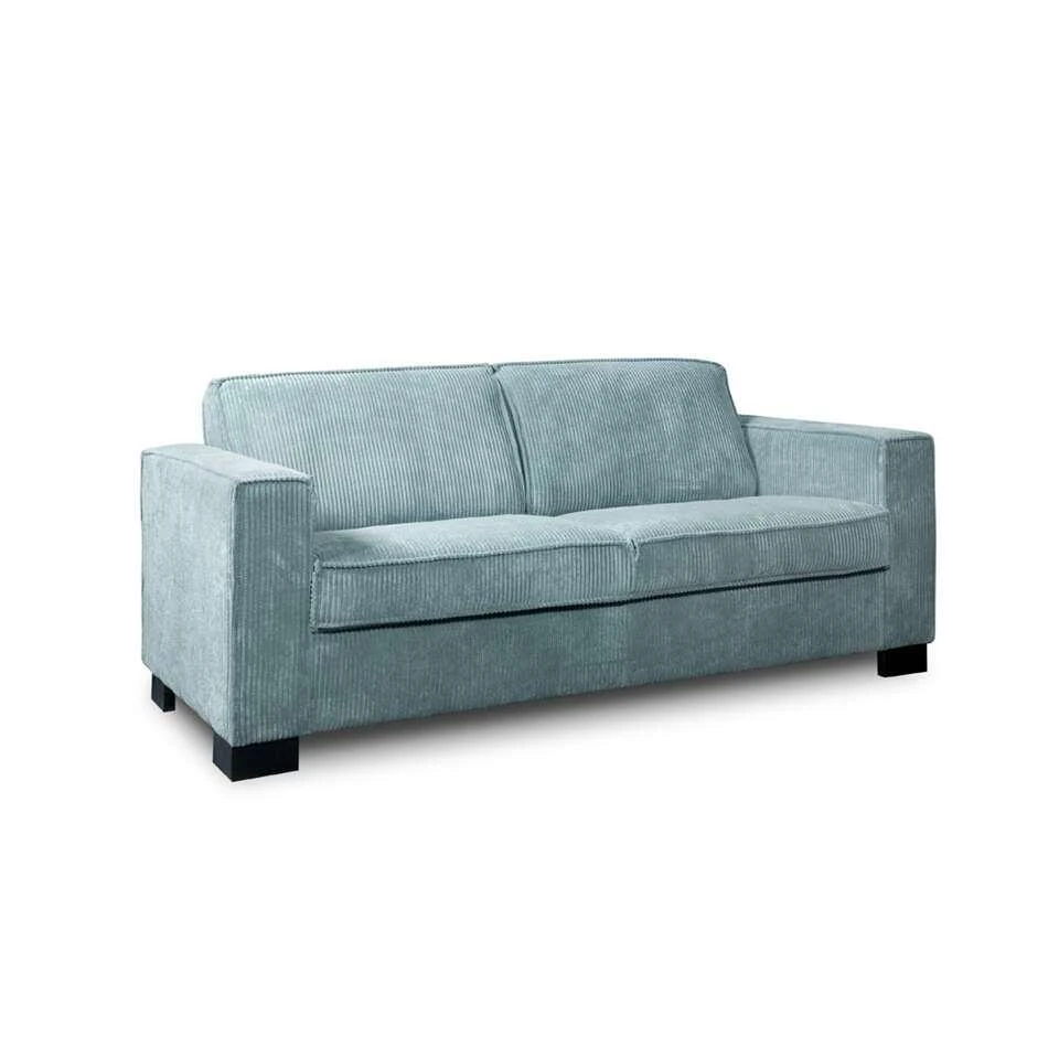 Bank Stuttgart 2-zits - Ribcord - Ijsblauw 4 Bank Stuttgart 2-zits - Ribcord - Ijsblauw - Afbeelding 2