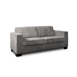 Bank Stuttgart 3-zits - Ribcord - Antraciet -Meubelwinkel 81003138 0300