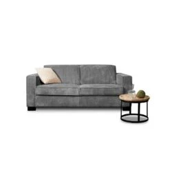 Bank Stuttgart 3-zits - Ribcord - Antraciet -Meubelwinkel 81003138 4000