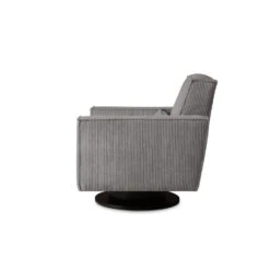 Draaifauteuil Stuttgart Met Armleuning - Ribcord - Antraciet -Meubelwinkel 81004593 0301