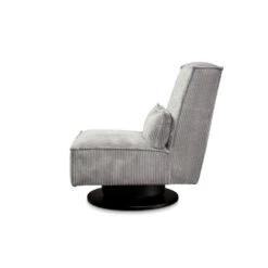 Draaifauteuil Stuttgart - Ribcord - Lichtgrijs -Meubelwinkel 81004595 0301