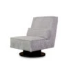Draaifauteuil Stuttgart - Ribcord - Lichtgrijs -Meubelwinkel 81004595