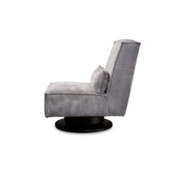 Draaifauteuil Stuttgart - Ribcord - Antraciet -Meubelwinkel 81004596 0301