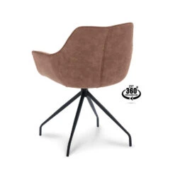 Eetkamerstoel Brody - Stof - Mocca -Meubelwinkel 81019761 0200