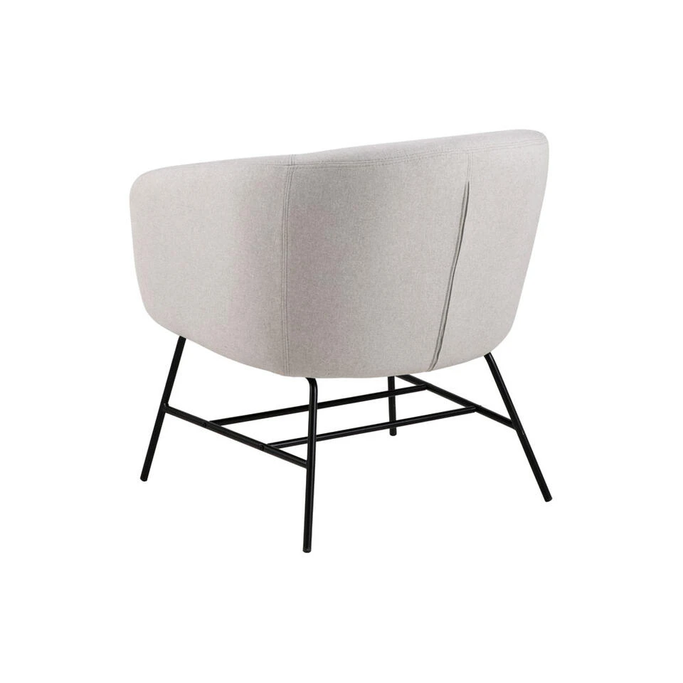 Fauteuil Belfast - Fluweel - Lichtgrijs 4 Fauteuil Belfast - Fluweel - Lichtgrijs - Afbeelding 2