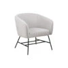 Fauteuil Belfast - Fluweel - Lichtgrijs -Meubelwinkel 81020418