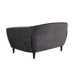 Bank Thyrza 2-zits - Fluweel - Donkergrijs -Meubelwinkel 81020424 0200