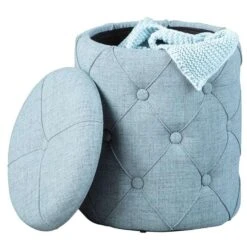 Poef Yapak - Grijs - 40x34x34 Cm 9 Poef Yapak - Grijs - 40x34x34 Cm -Meubelwinkel 81021757 0400