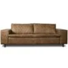 Bank Levin 3-zits - Leer - Bruin -Meubelwinkel 81023413