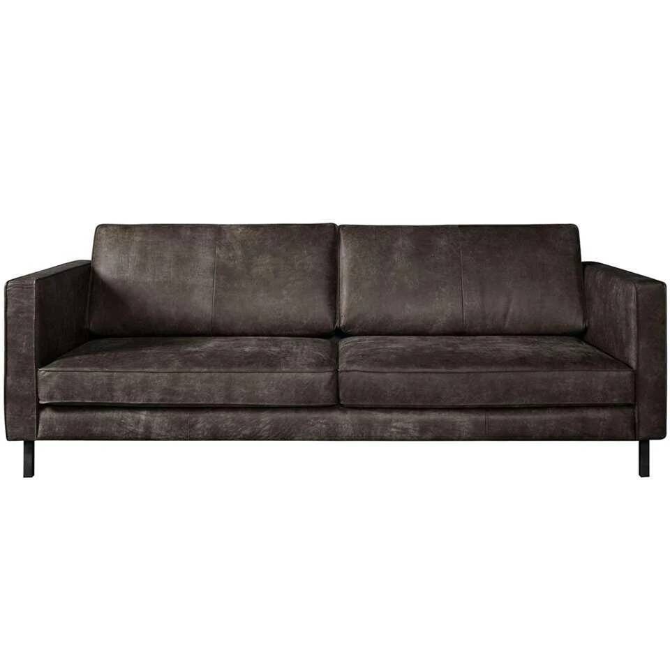 Bank Ferro 3,5-zits - Leer - Zwart 3 Bank Ferro 3,5-zits - Leer - Zwart