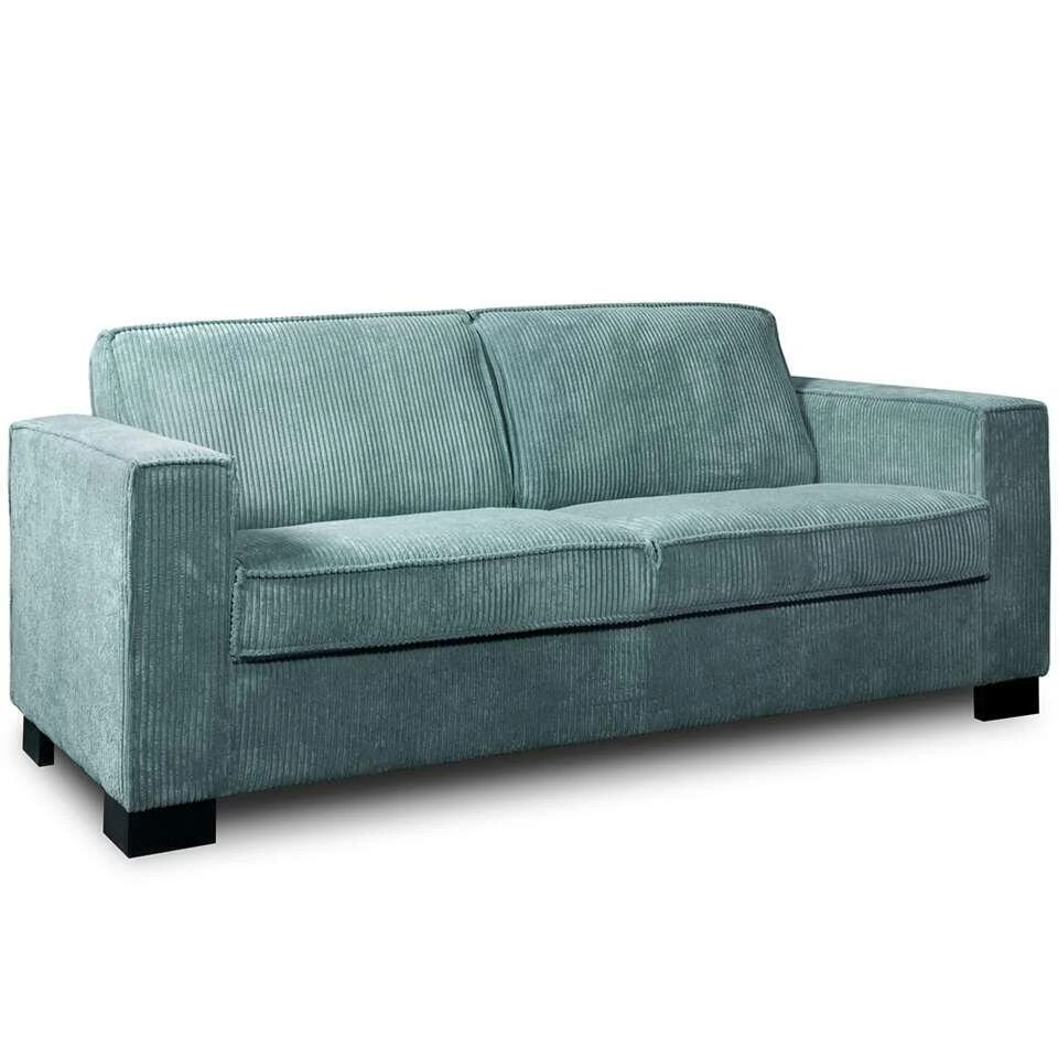 Bank Stuttgart 3-zits - Ribcord - Petrol 4 Bank Stuttgart 3-zits - Ribcord - Petrol - Afbeelding 2